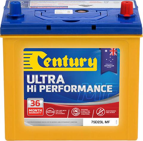 Century Ultra Hi Performance - 75D23L MF, 620CCA